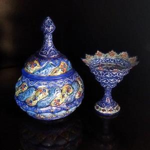 قندان مینا کاری سایز 14