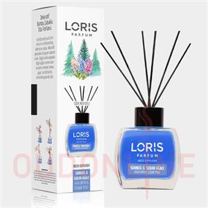 خوشبو کننده هوا لوریس Loris سری نیش مدل هایسنت و صدر تری ( درخت سنبل و سرو ) Hyacinth & Cedar Tree حجم 120 میلی لیتر