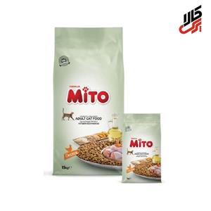 غذا خشک مخصوص گربه با طعم مرغ  میتو - 1 کیلوگرم