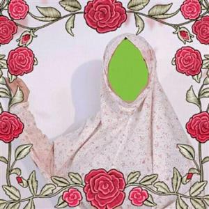 مقنعه نمازی آستین دار تترون