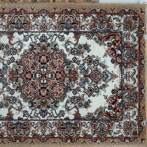 پادری فرش 700 شانه 50 در 80 سانت افشان ندا کِرم صددرصد نخ اکریلیک با خاب بالا