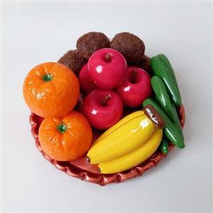 سینی میوه، خمیر ایتالیایی، دستساز ،مناسب برای تزیین