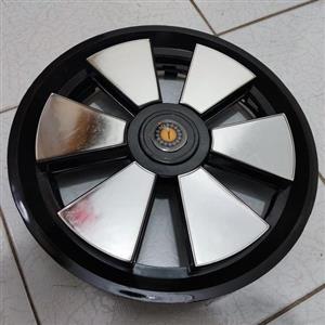 قالپاق اسپرتی پراید طرح جدید سایز رینگ و لاستیک فابریک پرایدی مناسب چرخ ماشین فابریکی یک عدد تکی رنگ استیل مشکی