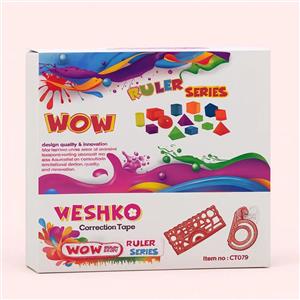 خط کش 20 سانت ژله ای شابلون دار صریر 39017 و 1049