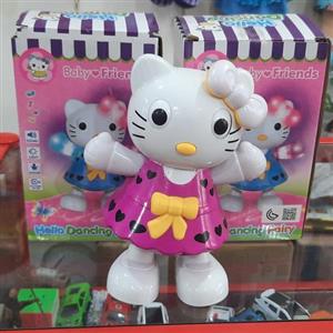 اسباب بازی عروسک رقاص عروسک موزیکال چراغدار دختر موزیکال اسباب بازی  کیتی رقاص عروسک کیتی