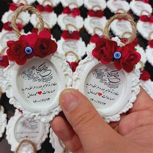 گیفت عروسی دوگل قرمز