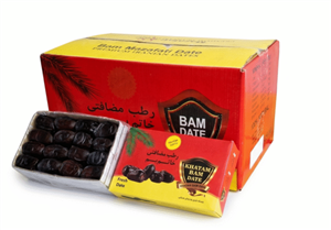 خرمای مضافتی درجه یک بم ( یک مادر کارتن - 12 بسته 600 گرمی)