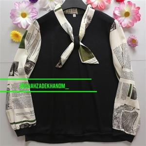 شومیز مجلسی یقه کراواتی