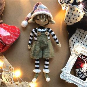 عروسک بافتنی الف زمستانی با قد 25 سانتی متر