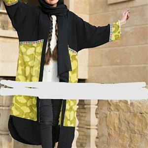 مانتو جلو باز زنانه جدید مجلسی سنتی جلو باز کسمه وابروبادی زنانه فری سایز