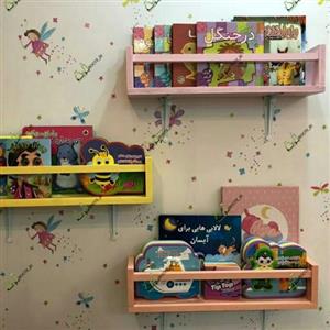 چهار عدد شلف جا کتابی یا جا عروسکی رنگ سفید موجود است