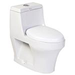 توالت فرنگی مدل هلنا سفید ساده درجه دو چینی کرد