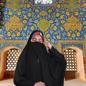 چادر عربی لبنانی ندا ابریشمی اصل