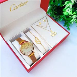 ساعت زنانه دستبند نیم ست ست کامـل