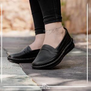 کفش طبی و روزمره راحتی تمام چرم اصل گاوی زنانه و دخترانه مدل آنیل