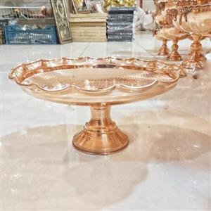 شیرینی خوری یا میوه خوری سیمین مس طرح دیبا (دالبر) 