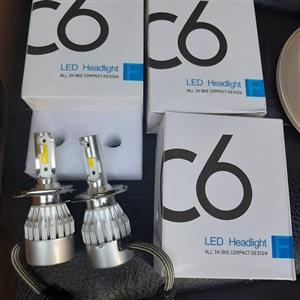 هدلایت دو کنتاک رنگ سفید H4 بسته دو عددی h4.
