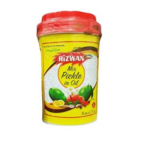 ترشی انبه مخلوط روغنی رضوان 1 کیلوگرمی