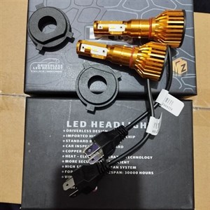 هدلایت H4 دو رنگ دو کنتاک بسته دو عددی زرد سفید h4