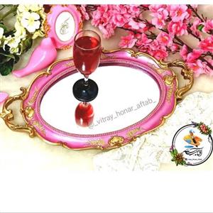 سینی کف آینه دارازجنس پلی استر رزین فشرده جذاب هنر آفتاب