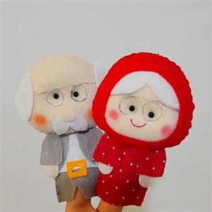 عروسک انگشتی پدربزرگ و مادربزرگ