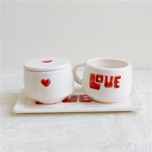 ست چای خوری طرح love