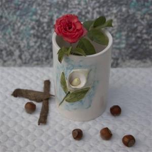 گلدان گل ارکیده برجسته