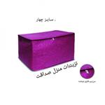 کاور لباس زیپدار  پارچه ای دو لایه سایز چهار 40*60 در شش رنگ