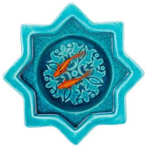 حوض سفالی شمسه دو ماهی گالری سی پرشیا مدل 206135