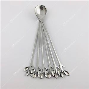 قاشق شربت خوری نگین دار نقره ای