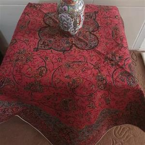 رومیزی ترمه ست پنج تکه در چهار رنگ موجوده، سفره یلدا