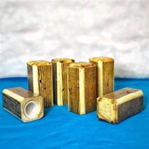 نمکدان چوبی مجموعه 6 عددی