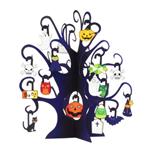 ماکت مینیاتوری مدل کاردستی ساختنی طرح درخت هالووین
