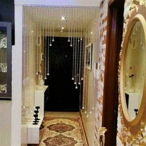پرده کریستالی سفید مدل آبشاری