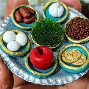 سفره هفت سین مینیاتوری 8 سانتی دست ساز