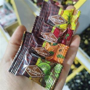 شوکو ژلیکو بیلوردی نرم خوشمزه(200گرمی) شکلات روکش دار ژله ای میوه ای
