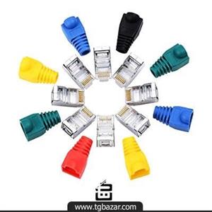 بسته 100 عددی کاور کانکتور RJ45 cat5 8p8c RJ45 cat5 8p8c Connector  Cover