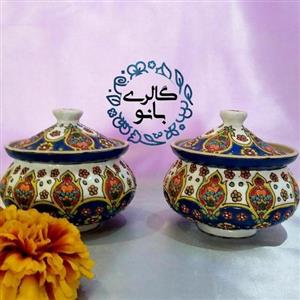 قندان جفتی میناکاری کد 301