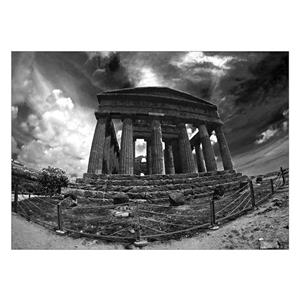 تابلو شاسی ونسونی طرح Ancient Structure  سایز 30x40 سانتی متر