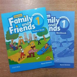 کتاب زبان فمیلی فرندز  American Family and Friends 1 به همراه کتاب کار