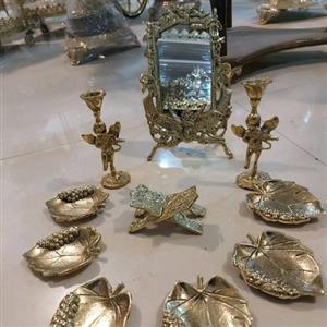 هفت سین برنزی طرح برگ انگوری بسیار زیبا و چشم نواز