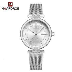 ساعت مچی زنانه ناویفورس اورجینال نقره ای رنگ Naviforce