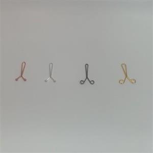 بسته 4 عددی گیره روسری فلزی ساده مدل یو شکل