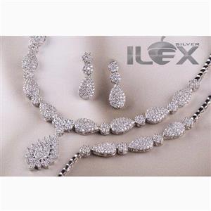 سرویس نقره 925 طرح جواهر ابکاری طلا