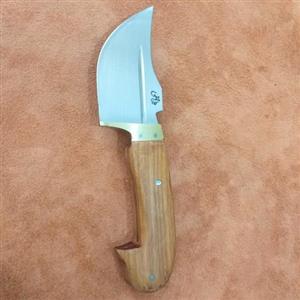 چاقوی پوست کنی و تیزی استاد خالقی زنجانی ساخته شده از فولاد فنر ماشین نیسان خارج