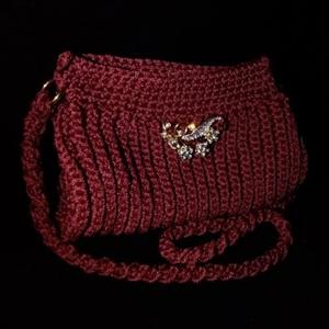 کیف بافتنی مکرومه دستی فیدنو