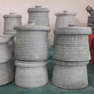 دیگ سنگی 3 نفره از سنگ سرپانتین 