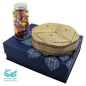 شکلات خوری 3 درب 21 سیم خاتم کاری(طرح روشن) 