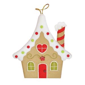 آویز تزئینی نمدی مدل کریسمس طرح کلبه کد 21