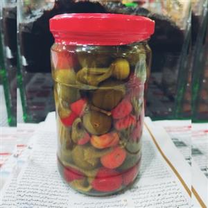 ترشی فلفل خیلی تند گیلاسی یک کیلویی